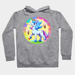 Unicorn with Ice Cream Hoodie